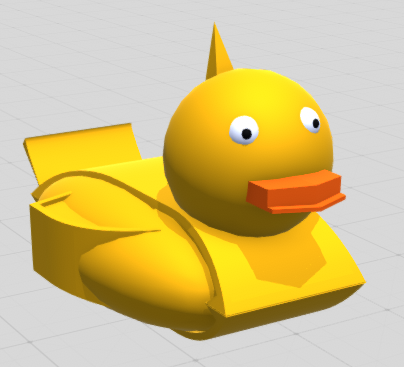A duck made with Kitbashing (or model bash)